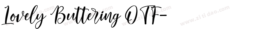 Lovely Buttering OTF字体转换